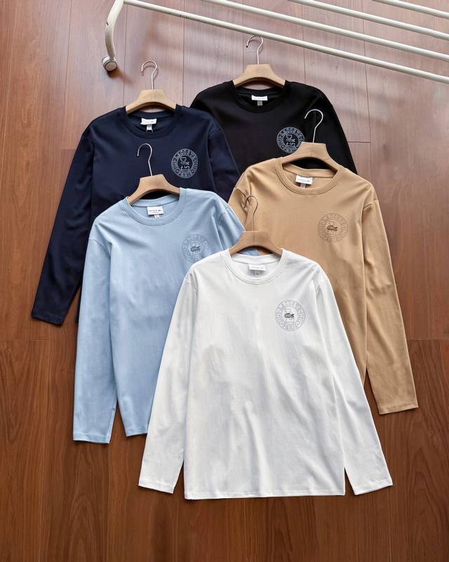 High-quality item number 507 DDD Lacoste menswear 2025 autumn new casual pure c