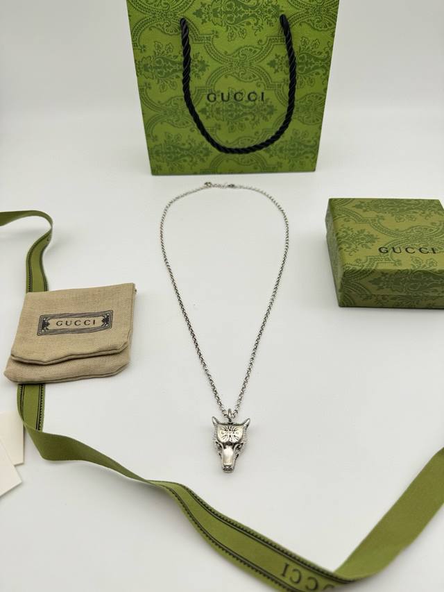 Gucci Bull Head Necklace (Thai Silver Version) DDD Its unique texture and color