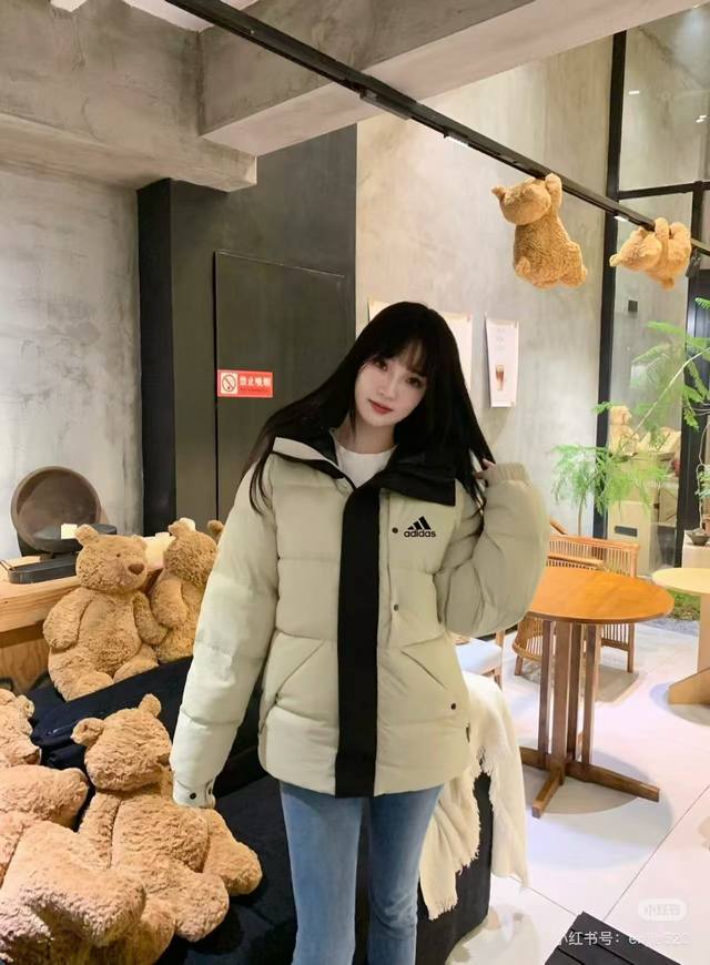 Imported premium 90% goose down Adidas winter American trendy cold-resistant 90