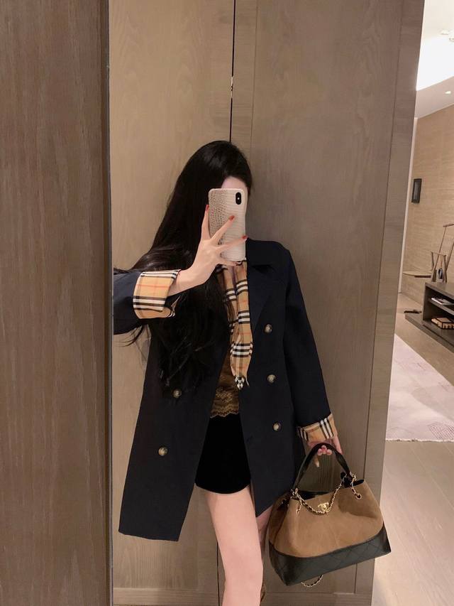 Special Price DDD Burberry* Early Autumn New Exquisite Embroidered Trench Coat D