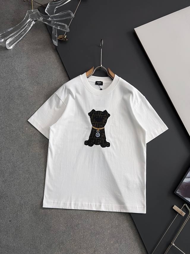 Annual warranty Fend*2026Ss Latest craftsmanship short-sleeved shirt, 280G pure