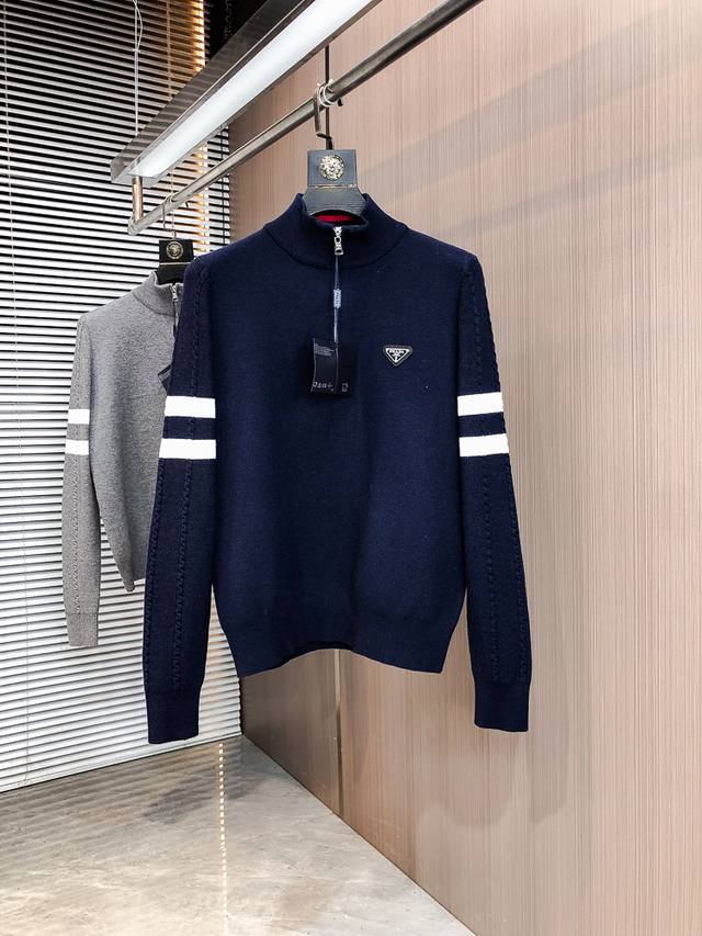 Exclusive release of Prada's latest 2025 Fall/Winter 2025 top-tier knit wool sw