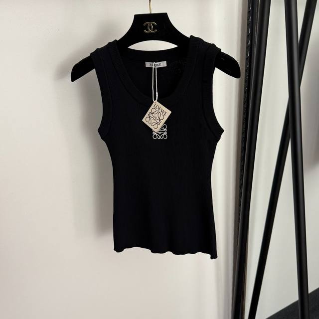 Style No. 20260105 Loew* New Slim Fit Knit Vest with Embroidered Logo on Chest,