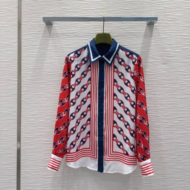 New [P]! Latest Miu 25New striped fake two-piece Polo collar shirt dress. Size: