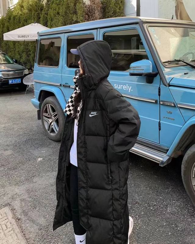 2025Ss Winter New Nike Official Store Couple Long Down Jacket, Couple Same Style