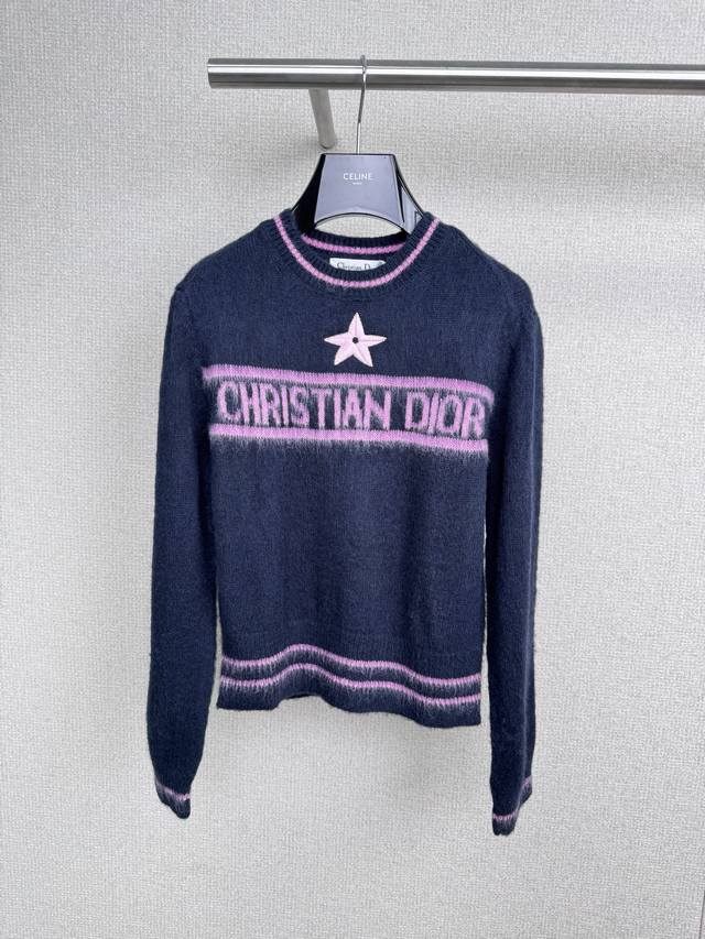 Dior 2025 Letter Jacquard Mohair Sweater. Who can resist a relaxed mohair sweate