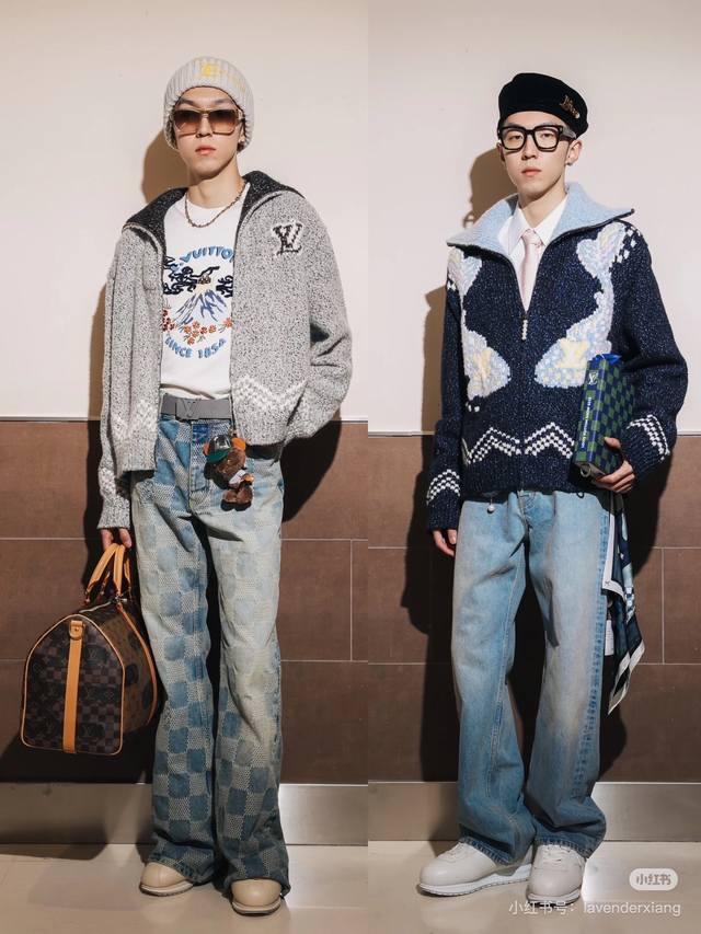 Unisex Louis Vuitton LV New Arrival, Sailing and Nautical Pattern Jacquard Loose