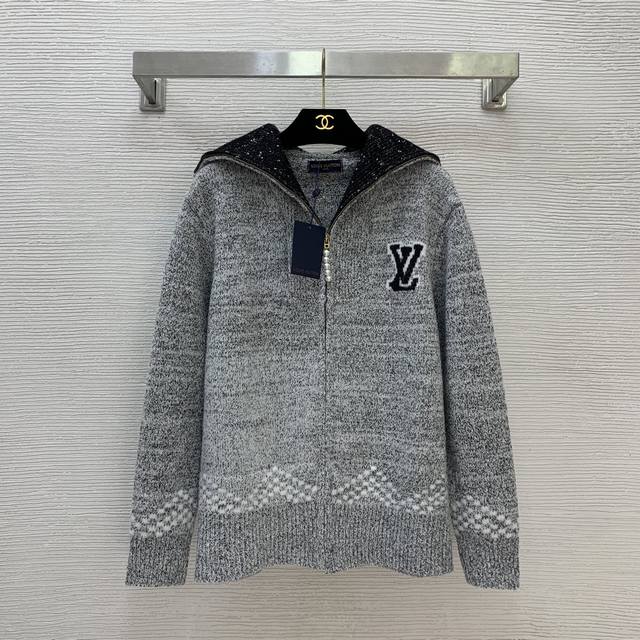 Unisex Louis Vuitton LV New Arrival, Sailing and Nautical Pattern Jacquard Loose
